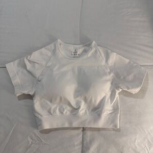 Lululemon White Crop Top